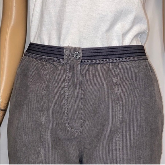 J.Jill Pants Corduroy Gray pull-on Relaxed The art and craft of J.Jill size 8 - Picture 9 of 17